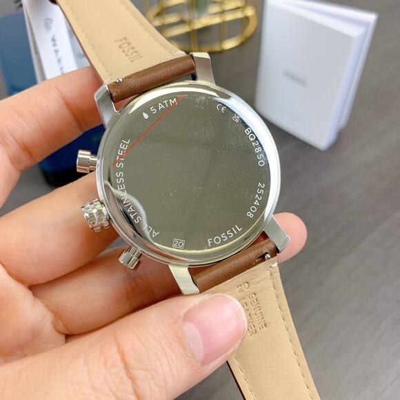 Fossil BQ2850 Rhett Multifunction Brown LiteHide Leather Watch - Picture 3 of 6